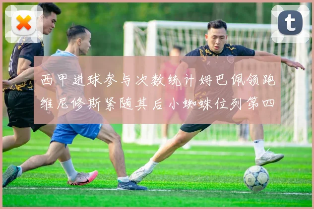 西甲进球参与次数统计姆巴佩领跑维尼修斯紧随其后小蜘蛛位列第四